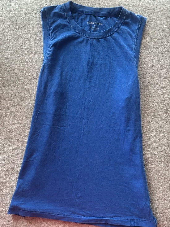 Fabletics Tops - Fabletics Blue Muscle Tank | Sleeveless Workout Top | Athleisure Basic Size S